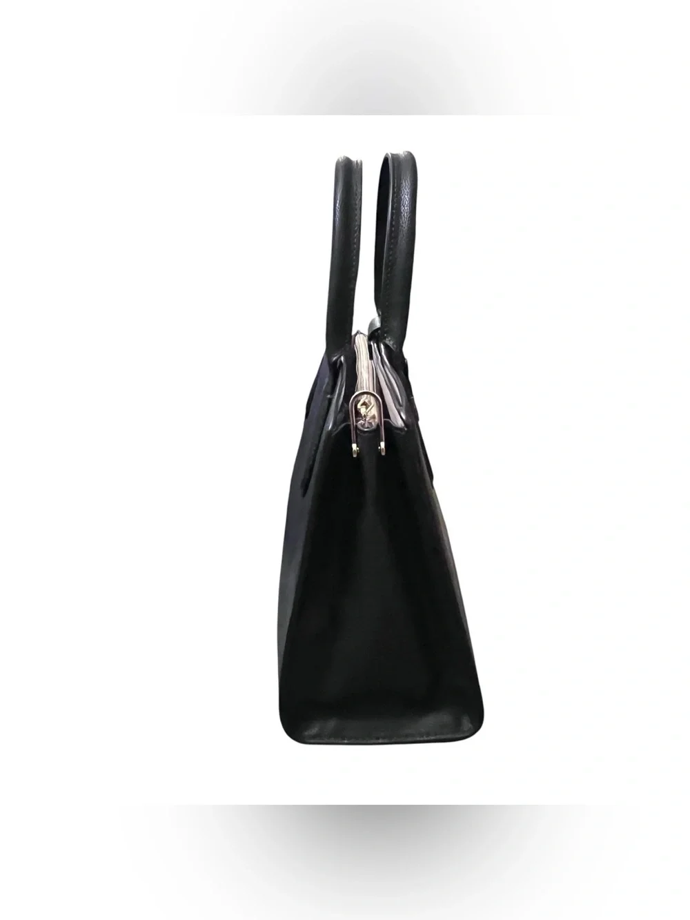 Kate Spade Voyage Medium Satchel Black Textured Leather Handbag -‎ No Strap